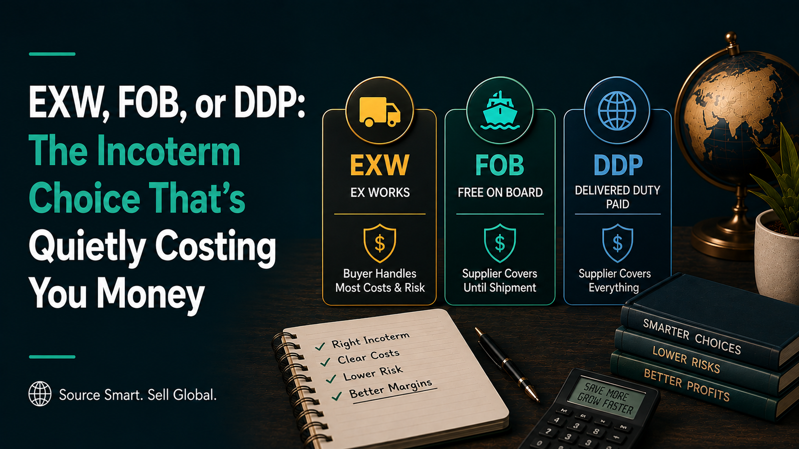 EXW, FOB 0r DDP Which incoterm is best